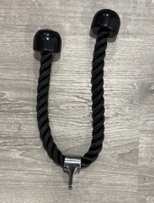 Dual Grip Tricep Rope, Pull Down Cable Machine Attachment
