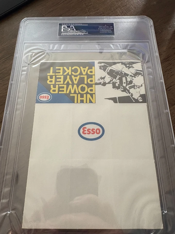 Esso Power Players 1970 con pestaña PSA 6 a True 1/1 Sanderson Delvecchio Hextall Foto 2 de 2