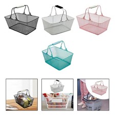 Wire Shopping Basket Grocery Basket Convenient Essential Breathable Easy to