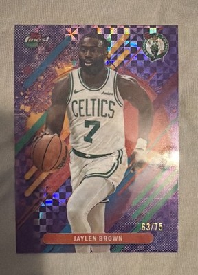2025-26 Topps Finest - Rare Jaylen Brown #222 Purple X-Fractor /75