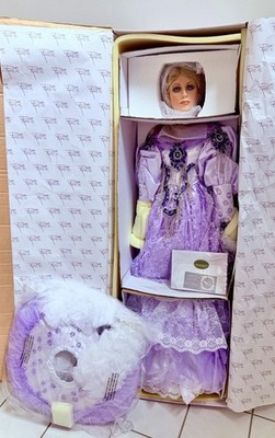 Vtg 42'' Purple Haze Rustie Southern Blonde Blue Eyes Porcelain LE 296/750 Doll