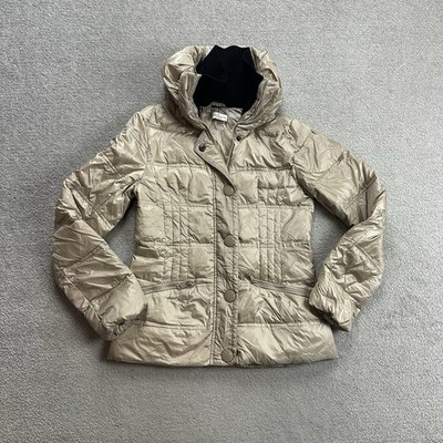 LIU JO Damen Jacke Gr 32 Puffer Daunen Daunenjacke Winterjacke 23015 Beige