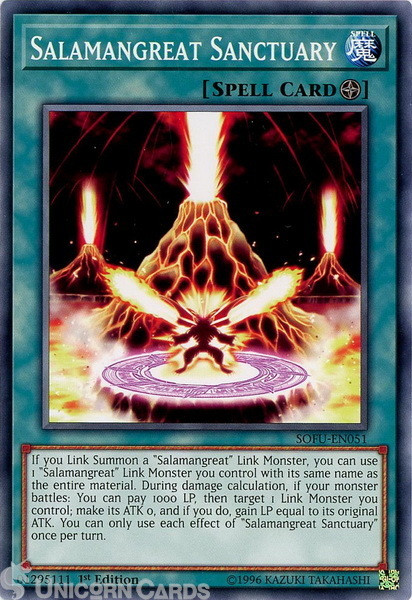 SOFU-EN051 Salamangreat Sanctuary Common 1st Edition Mint Yu-Gi-Oh! Card
