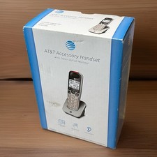 AT T CRL30102 Silver Cordless Accessory Handset Phone For Cl32102 Series New