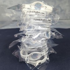 White LARGE Power Balance Bands Bracelets Sports Energy Health Ships Same Day