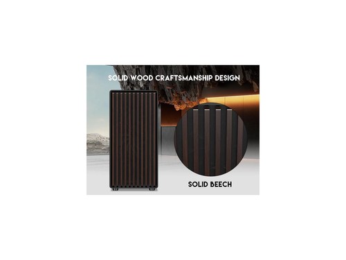 DIYPC DIY-ATX08-Wood Black USB3.0 /Type C ATX Mid Tower Gaming Computer Case w/ - Afbeelding 3 van 5