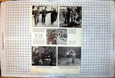 Antiker alter Druck Mr Jordan Robert Montgomery Claude Rains Rita Johnson 1941
