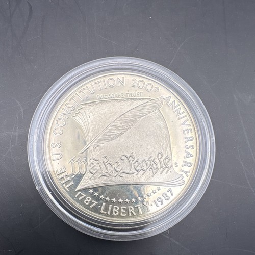 U.S. Mint 1987 Constitution 90% Silver Proof $1 coin - Picture 2 of 6