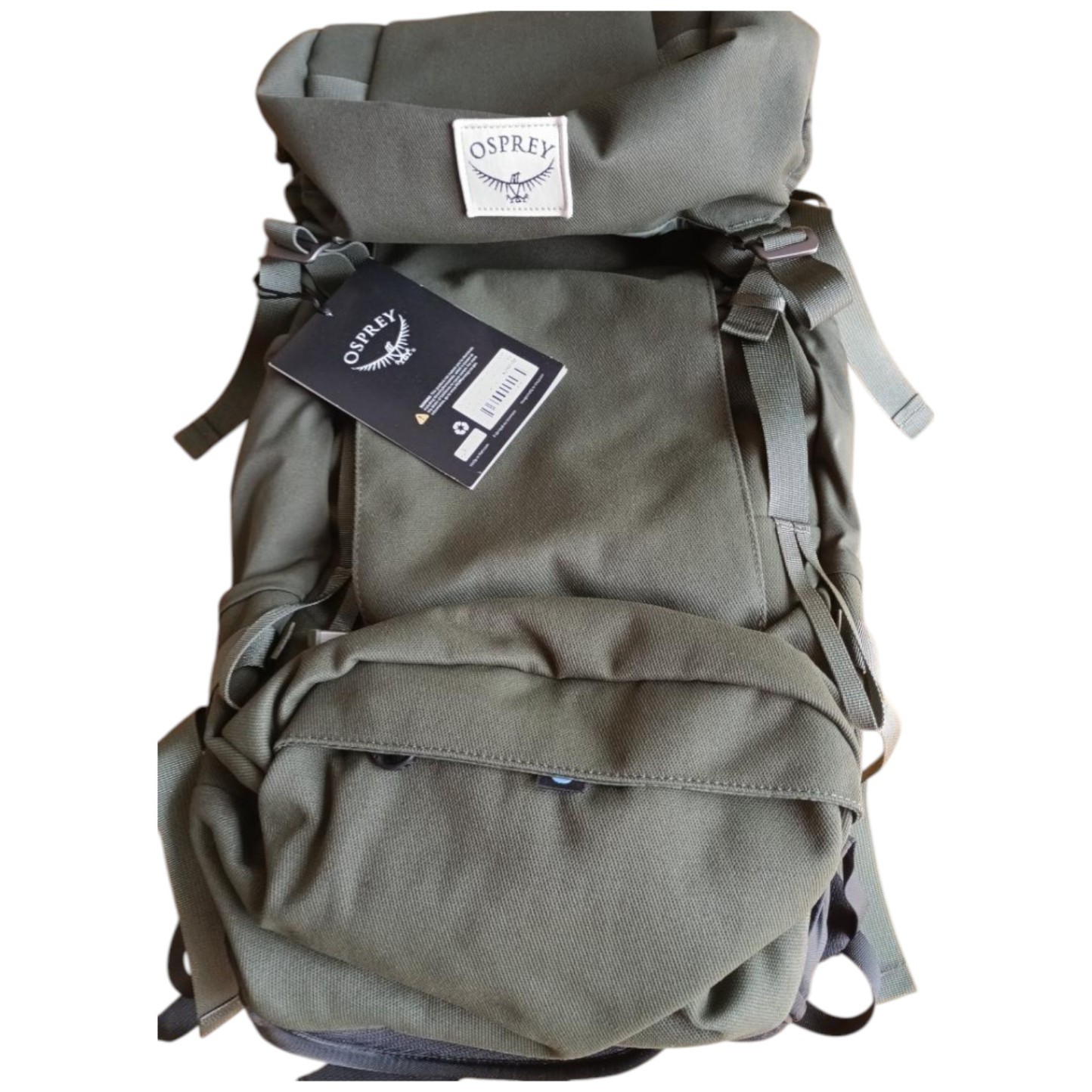 Osprey Archeon 45 43L Hiking Backpack Olive With Rain Cover Used Japan