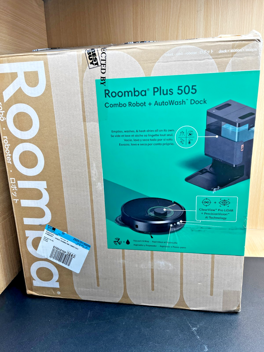 iRobot Roomba Plus 505 Combo Robot Vacuum & Mop with AutoWash Dock