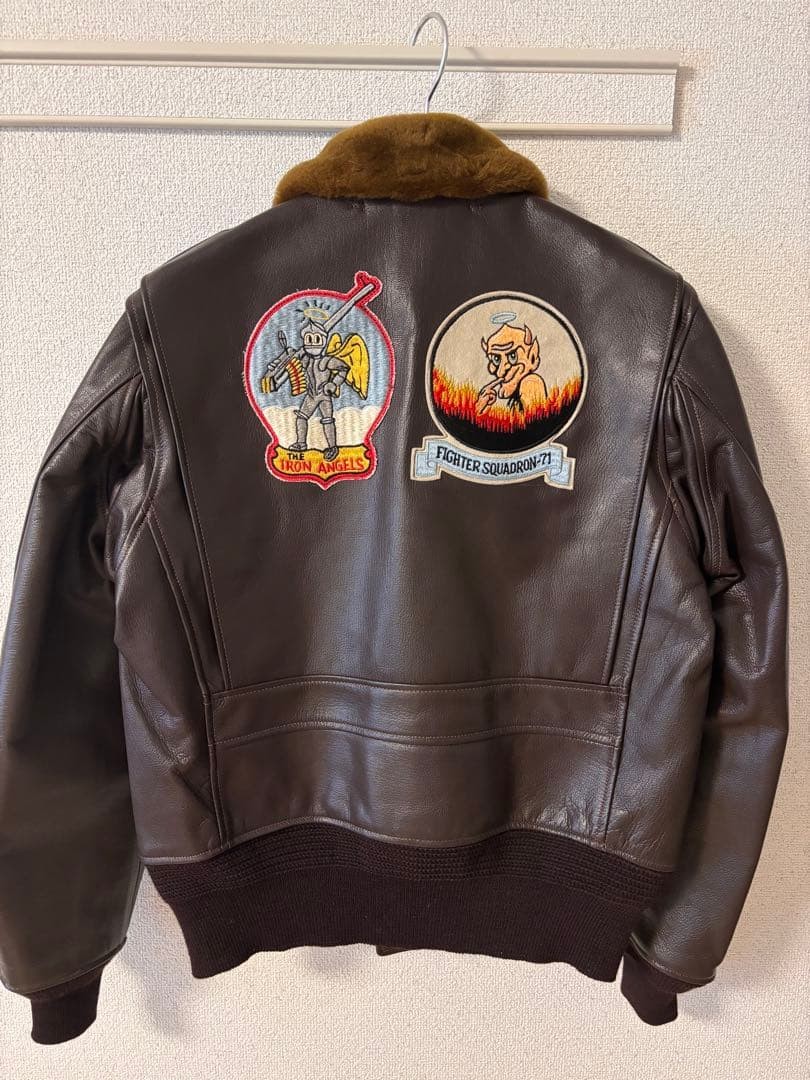 Buzz Rickson's G1 Patch Jacket M Brown Unused Vin… - image 2