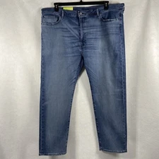 Levi's 502 Premium Jeans Men's 48x32 Blue Tapered Performance Stretch New