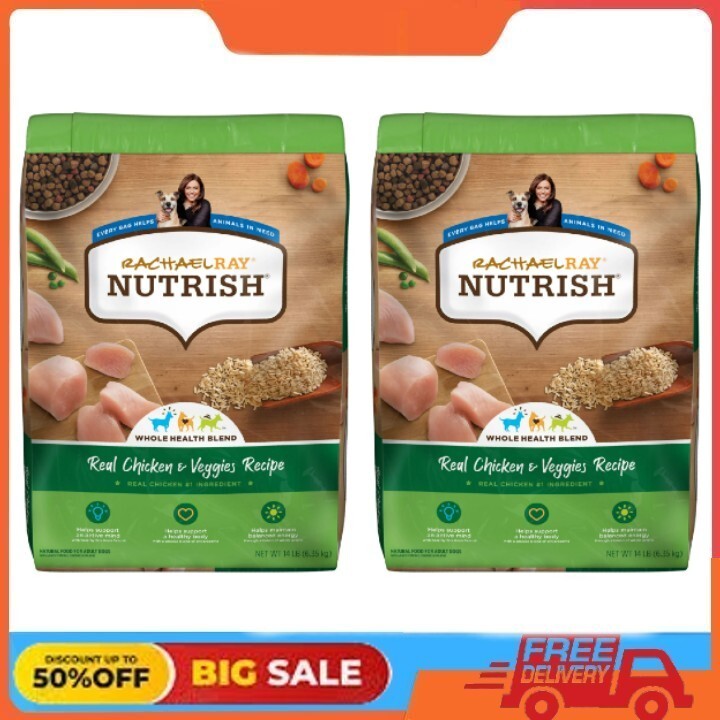 2 Pack Rachael Ray Nutrish Real Chicken & Veggies Recipe Dry