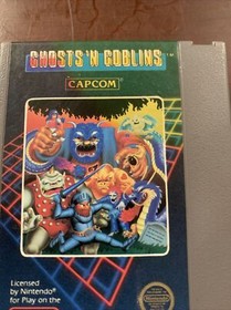 Ghosts 'n Goblins NES Label Discoloration See Pics.