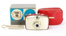 Penti I Welta RED & GOLD with Trioplan 3.5/30mm Lens BOXED CASED