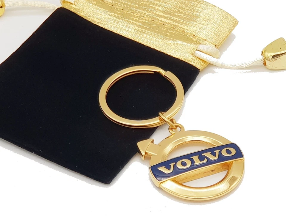 VOLVO 24ct GOLD PLATED KEYRING S40 S60 S80 V40 V60 V70 V90 XC40 XC60 XC70 XC90