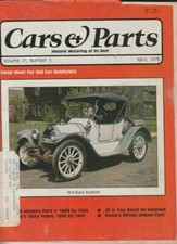 Cars Parts 1914 Buick Roadster April 1978 Kl1552