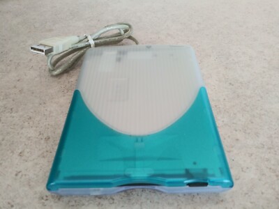 VST FDUSB-M 1.44MB USB External Floppy Disk Drive white/blue|Tested