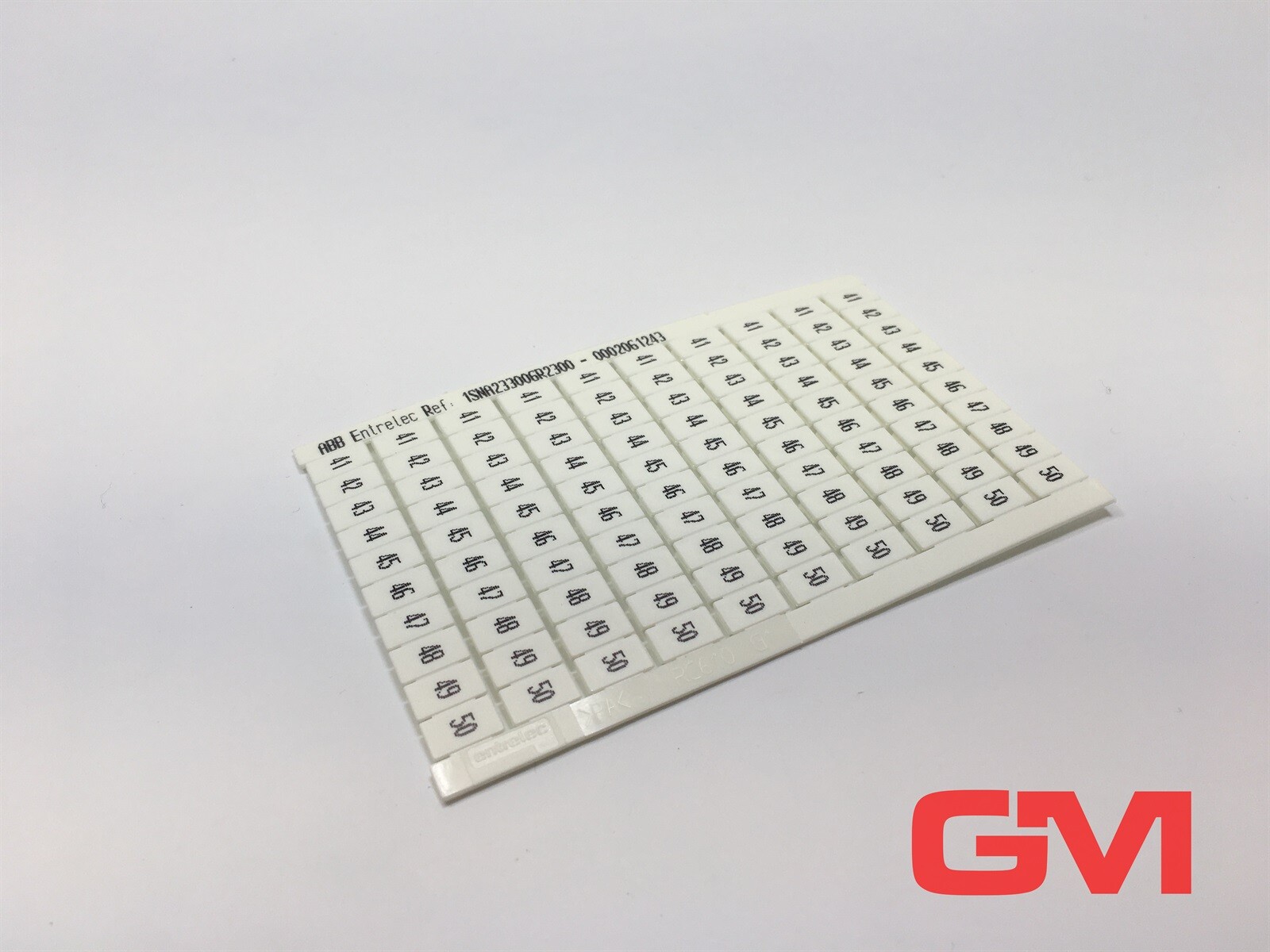 Abb Entrelec Designation Card RC610 41-50 Marker Card 1sna233002r2700