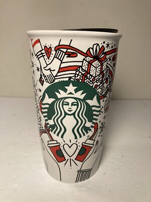 Starbucks 2017 Christmas Holiday Travel Tumbler 12oz Mug Coffee Cup | eBay