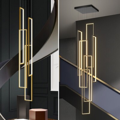 Hotel LED Lights Home Ceiling Lamp Stair Chandelier Lighting Shop Pendant Light