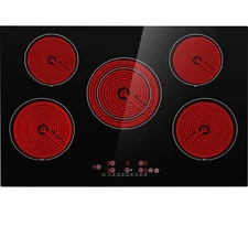 30'' Electric Cooktop Drop-in Ceramic Glass Stove Top Touch Control Countertop 