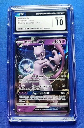 Mewtwo-GX graded CGC 10 for sale on eBay