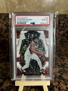 2022 Select Shaedon Sharpe White Disco 40/75 Premier Level RC  ***Pop 6***
