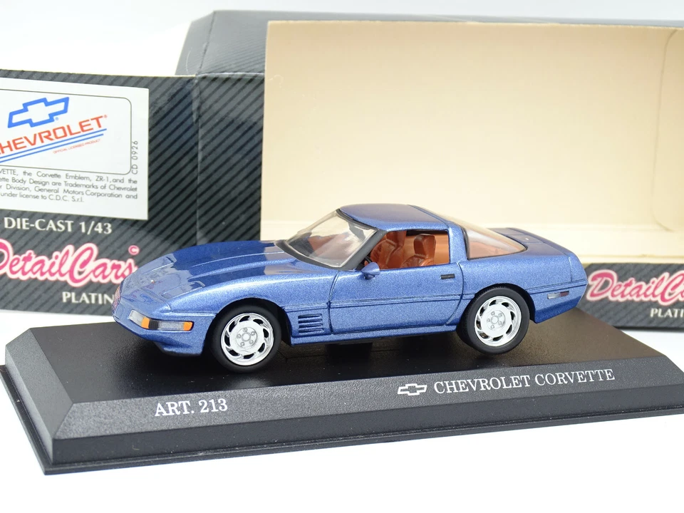 Detail cars 1/43 - Chevrolet Corvette ZR1 Blau - Bild 1 von 1