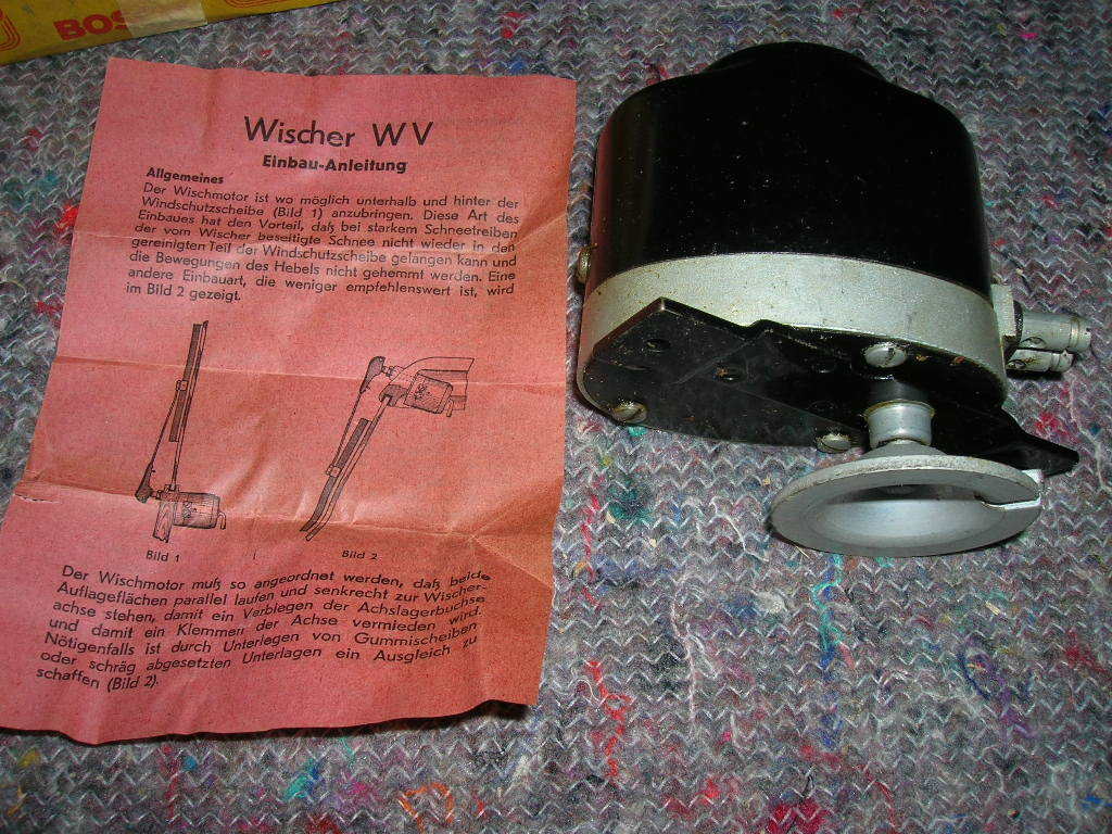 Moteur essuie-glace Bosch résout le balayage lent sur VW Cox et Combi