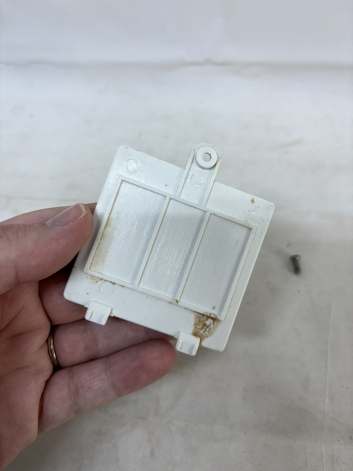 Vintage 1996 Polly Pocket Cinderella Castle REPLACEMENT PART Battery Cover+Screw