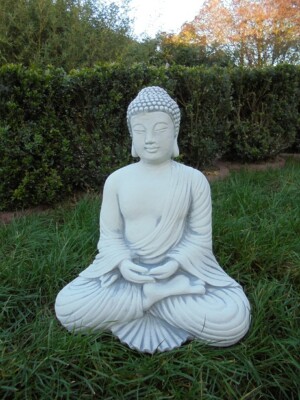 Steinfigur, Buddha, Tempelwächter, Gartenfigur, Skulptur, Statue, Steinguss