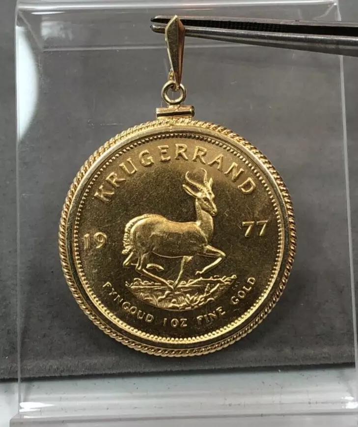 Krugerrand gold deals coin necklace