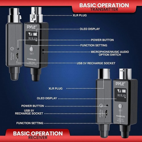 Pyle Multifunctional UHF Wireless Adapter for Signal Transmission & Reception - Picture 2 of 8