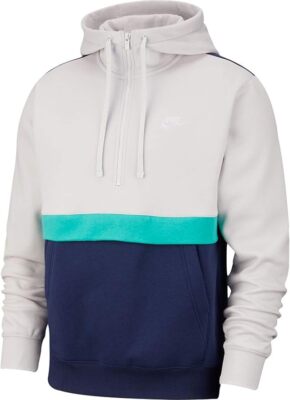 nike club half zip fleece hoodie