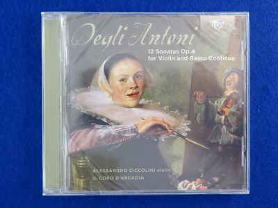 Degli Antoni 12 Sonatas Op. 4 For Violin & Basso Continuo - Brand New - CD !!