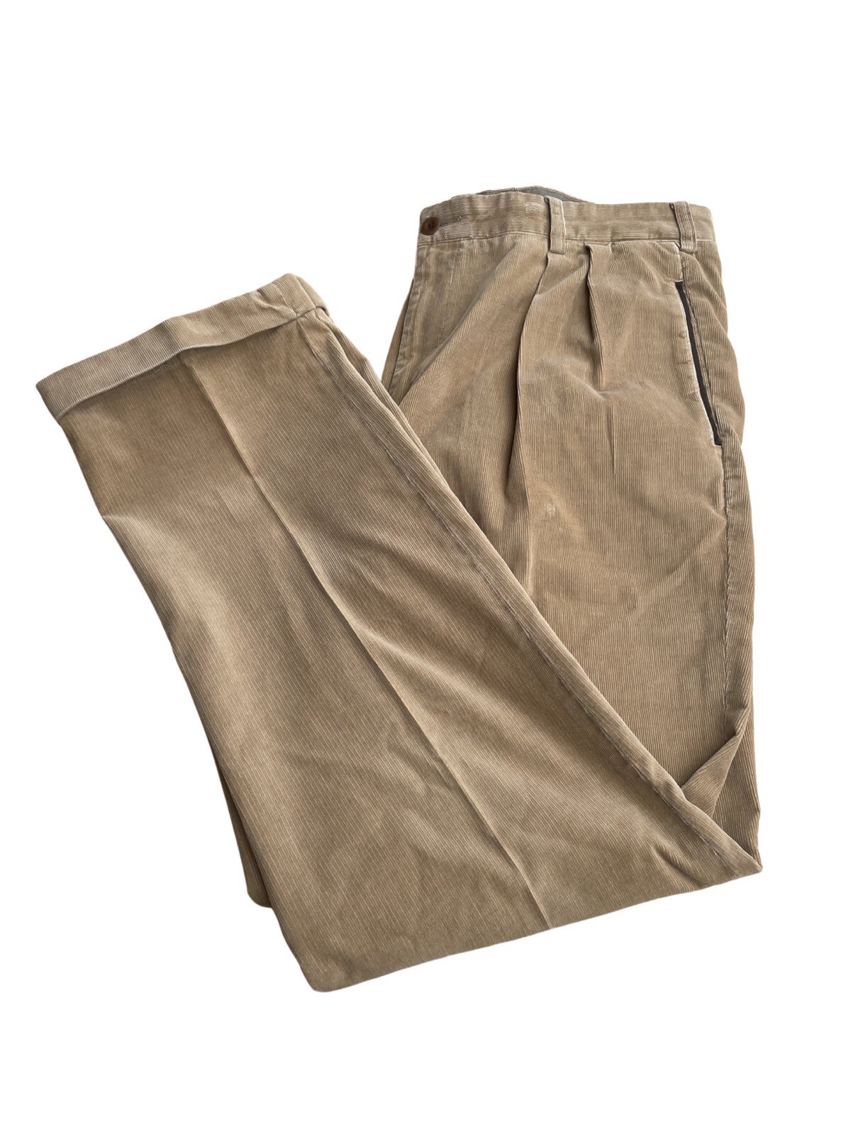 Mens ORVIS Signature Collection Pleated Corduroy Pant… Gem