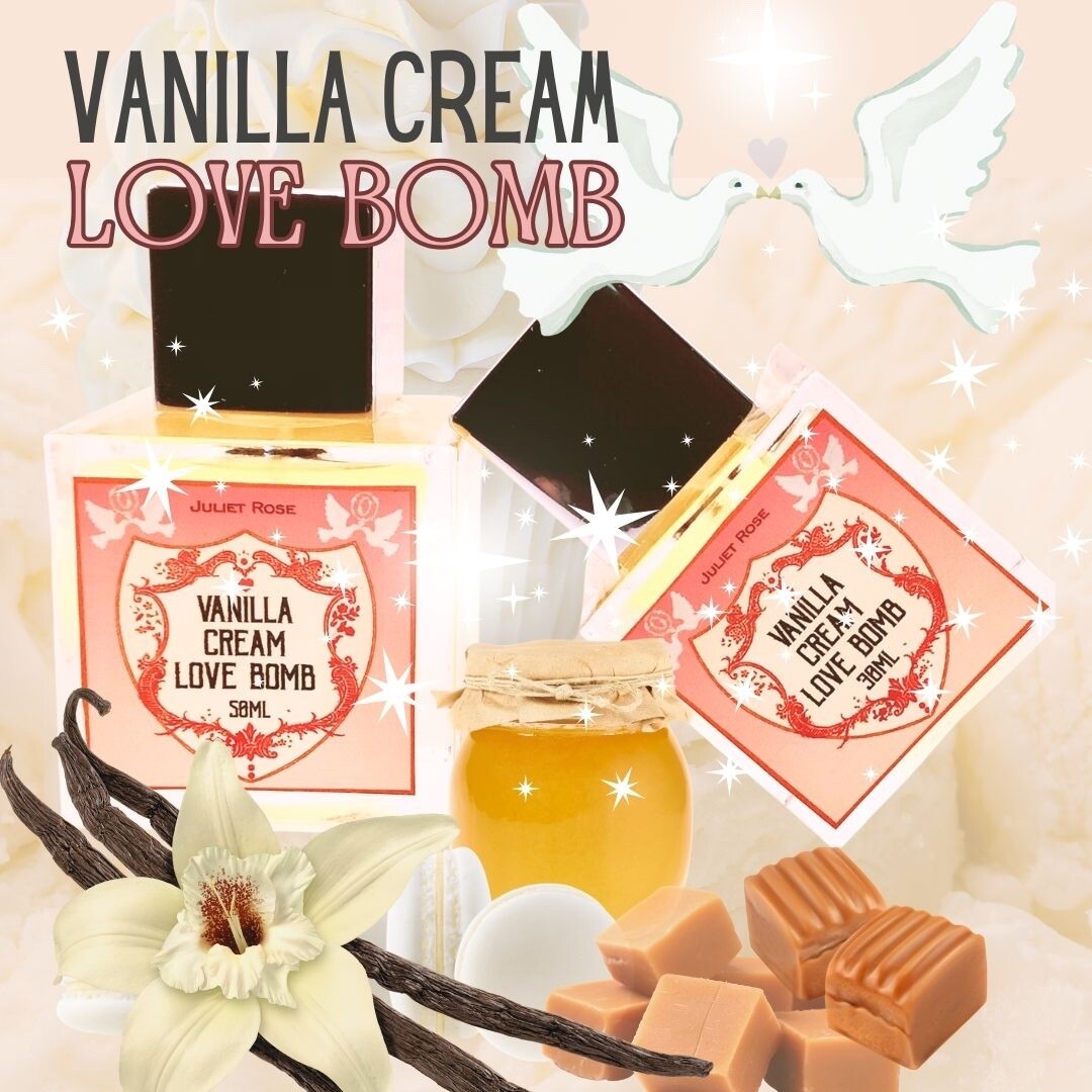 Vanilla Cream Juliet Rose Gold Perfume Vanilla Cream Love Bomb