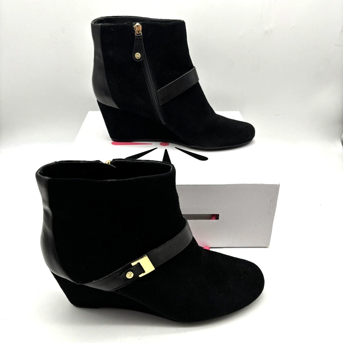Chaussures plates en daim pour femmes - Ballet - Bout pointu - Grande