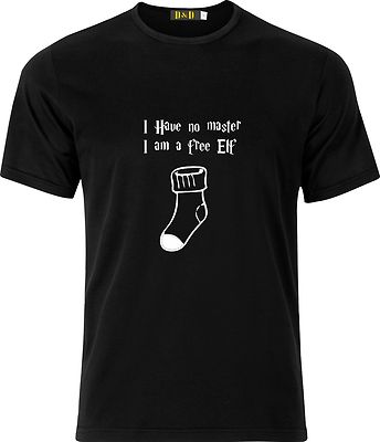 Lustiges vollfarbiges Baumwoll-T-SHIRT I HAVE NO MASTER I AM A FREE ELF I HAVE NO MASTER