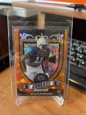 2021 Prizm Draft  orange Cracked ICE Crusade  Cowboys MICAH PARSONS Rookie 175