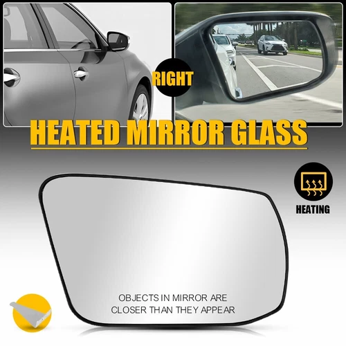 Rear View Heated Mirror Glass Right Passenger Side For 2013-2018 Nissan Altima