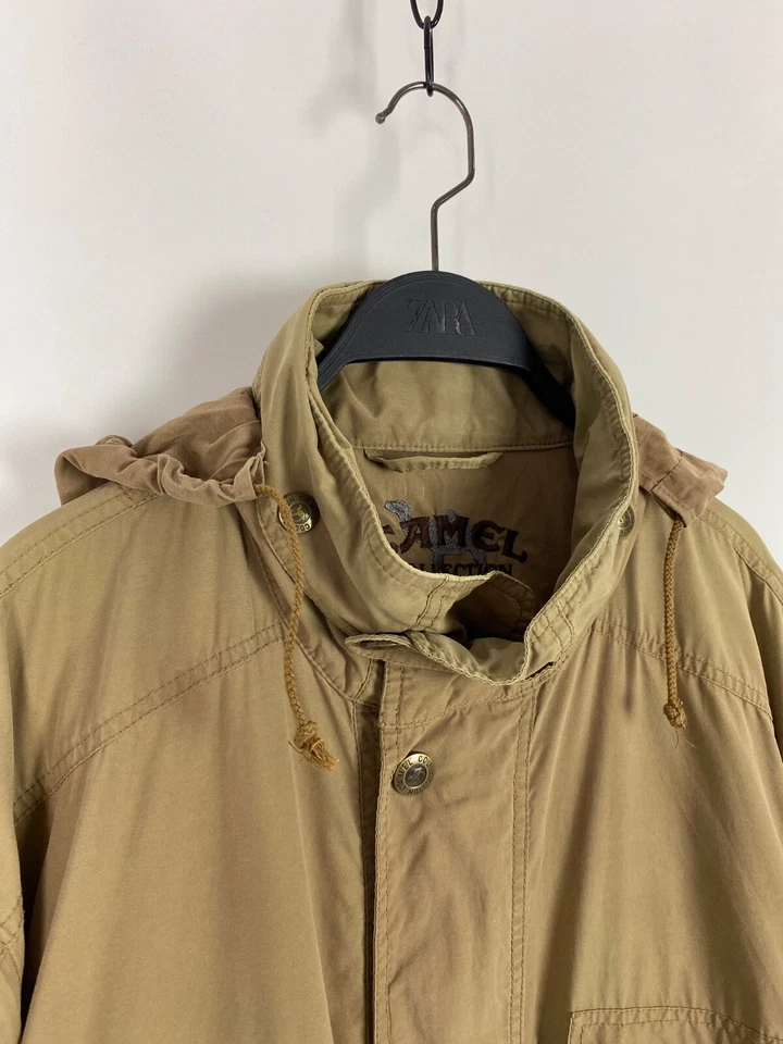 Vintage Camel Multipocket Cargo Jacket 2 in 1 Vest - Image 3 of 4