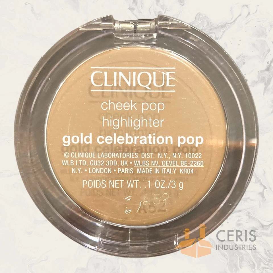 2x CLINIQUE Cheek Pop Highlighter Gold Celebration Pop Shimmer .1 oz / 3g - Image 2 of 2