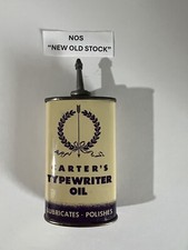 Vintage NOS Carter's Typewriter Oil Lead Top Spout Handy Oiler Rare Old Tin Can