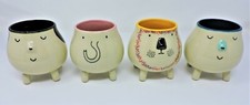 Creative Co-Op DA9330A 3-3/4" Round Stoneware Animal Planter 4 Styles
