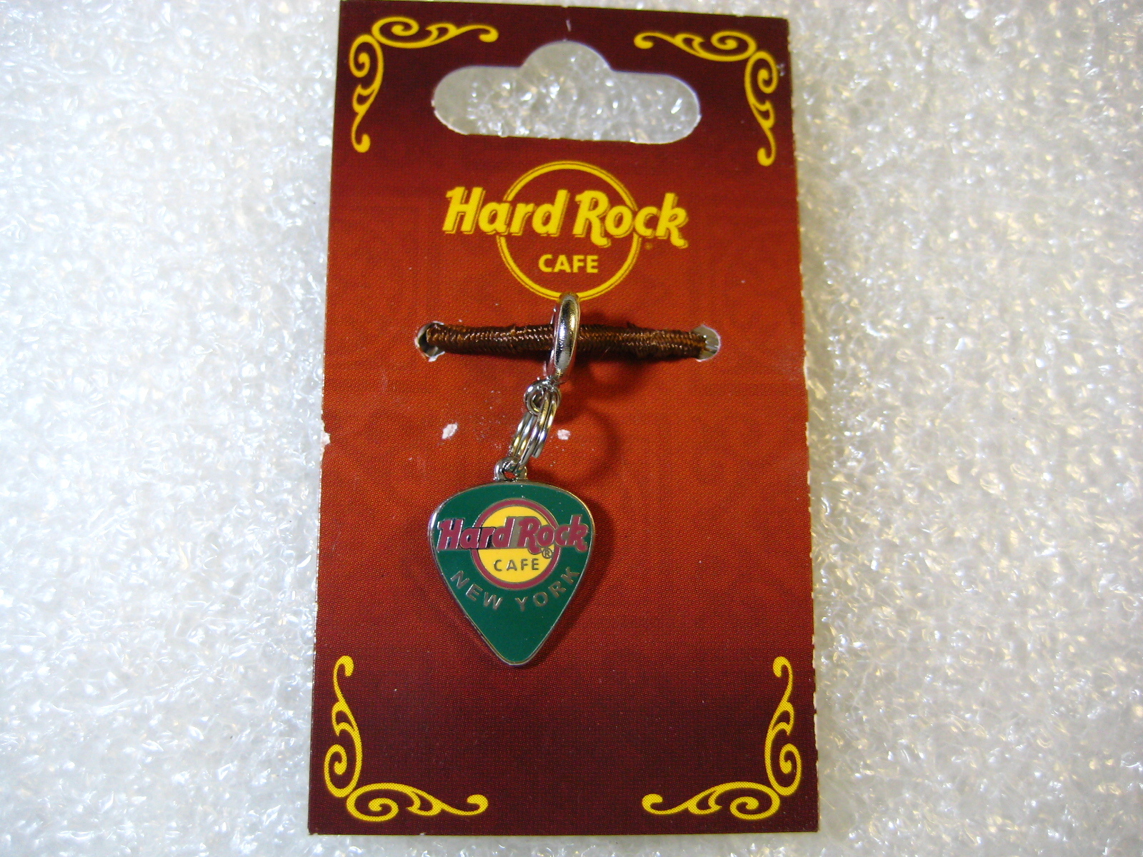 NEW YORK,Hard Rock Cafe,Bracelet Charm Guitar Pick Green eBay