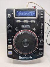 Numark NDX200 Professional DJ Tabletop CD Player Silver  Black TESTED Jog Wheel
