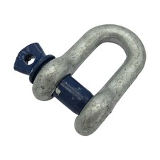 Galvanised Lifting Dee Shackle Screw Pin 6.5 Ton (6.5T D Towing Rigging 6500KG)