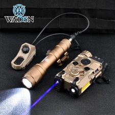 Tactical Hunting Metal Indicator Red Green Blue IR Laser Sight Weapon Flashlight